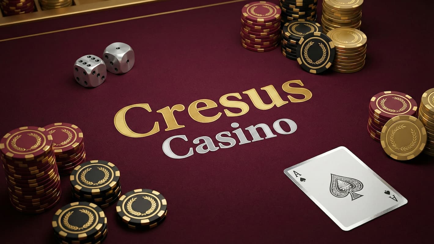 Interface du site Cresus Casino montrant les jeux et promotions